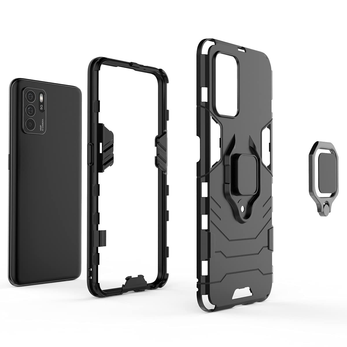 Amazon.com: QiongNi Case for Oppo Reno 6 Z Case Cover,Case